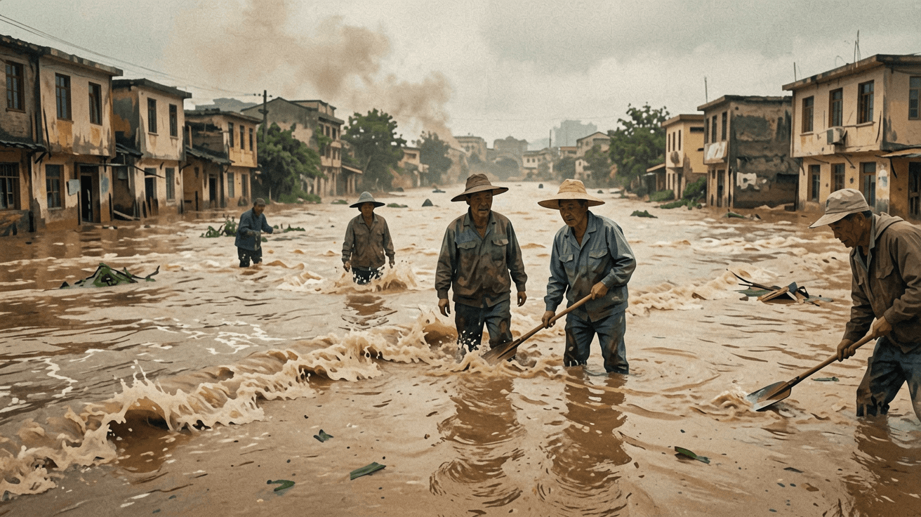 中國廣西遭豪雨淹水超5萬人，氣象專家提醒極端天氣隨全球變遷頻發